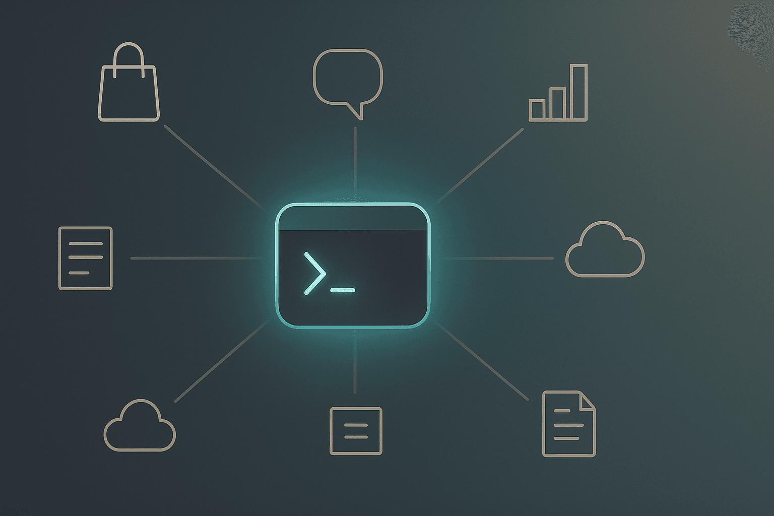 A terminal interface expanding into interconnected business functions